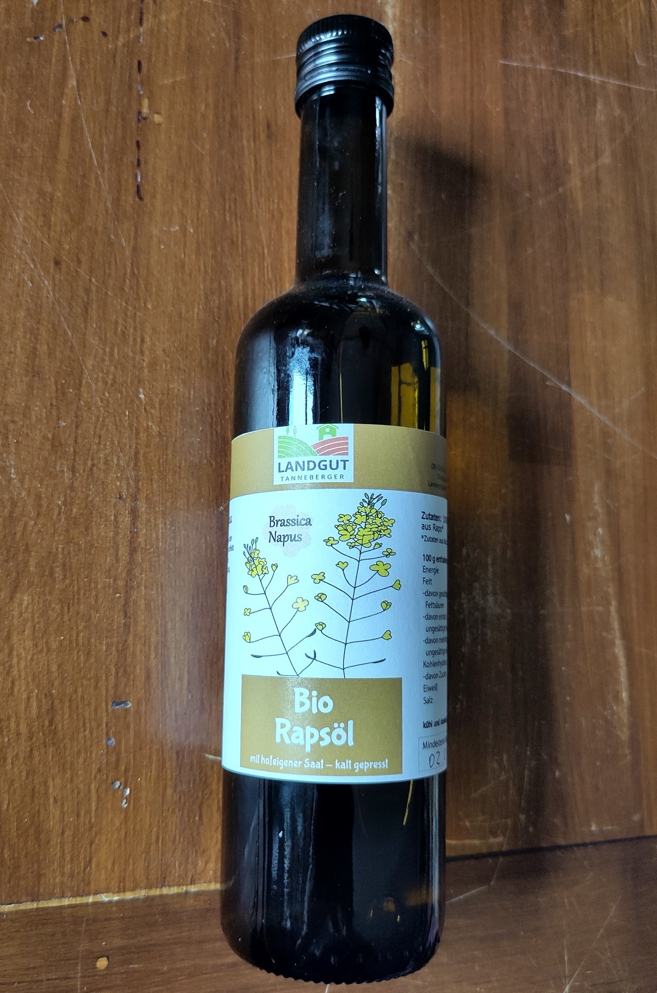Bio Rapsöl 0,5 l