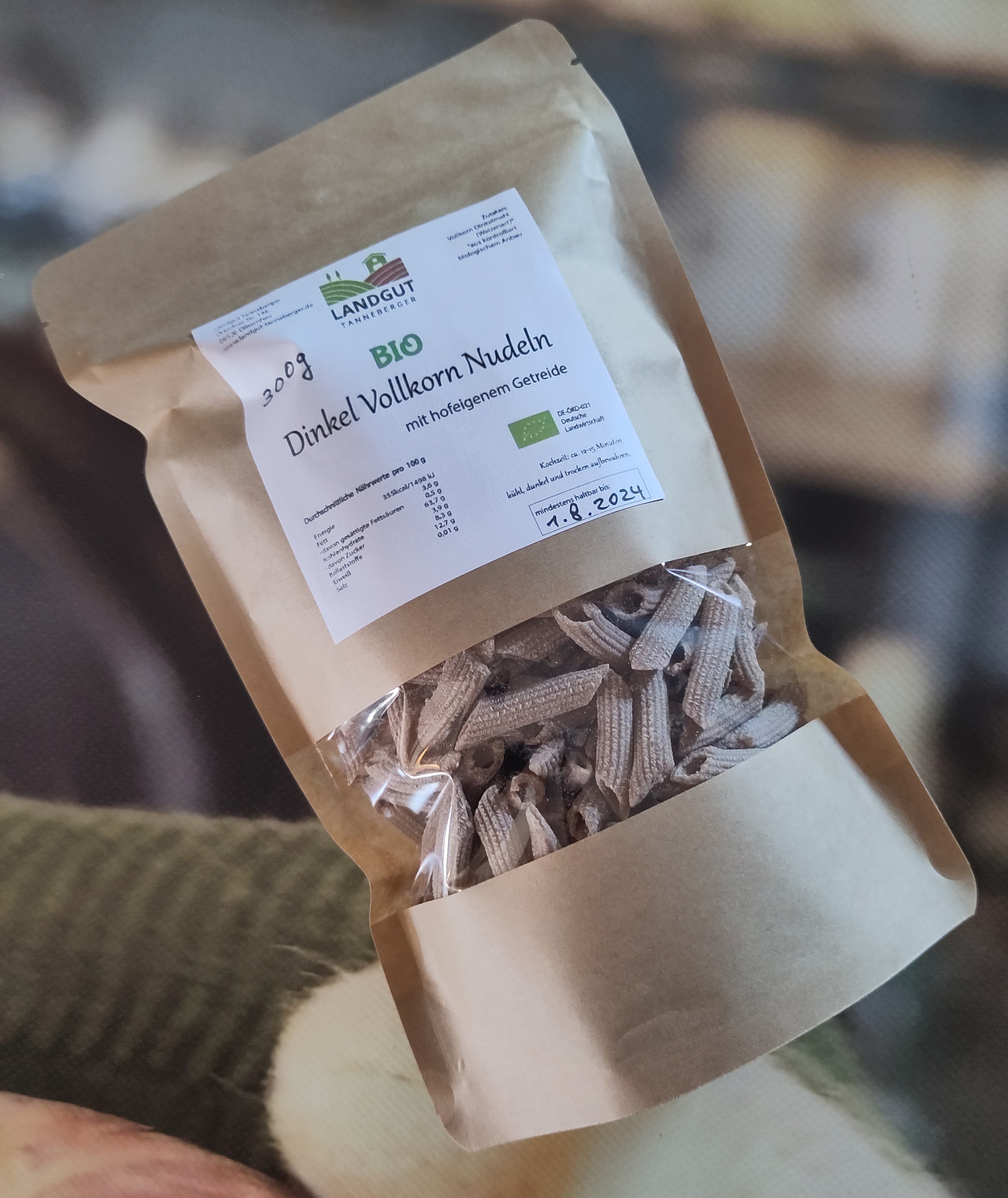 Dinkel Vollkorn Nudeln 300 g