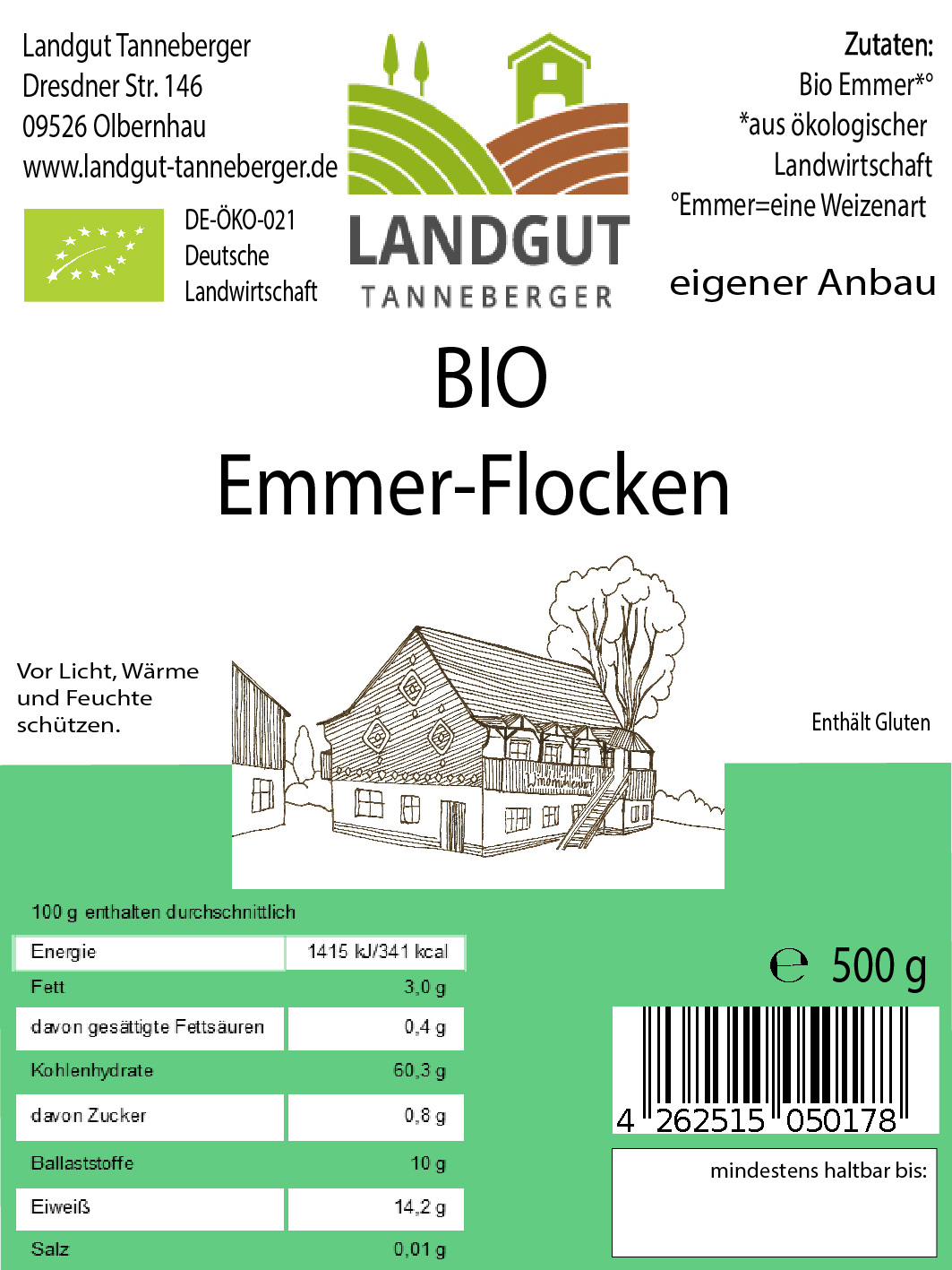 BIO Emmer-Flocken