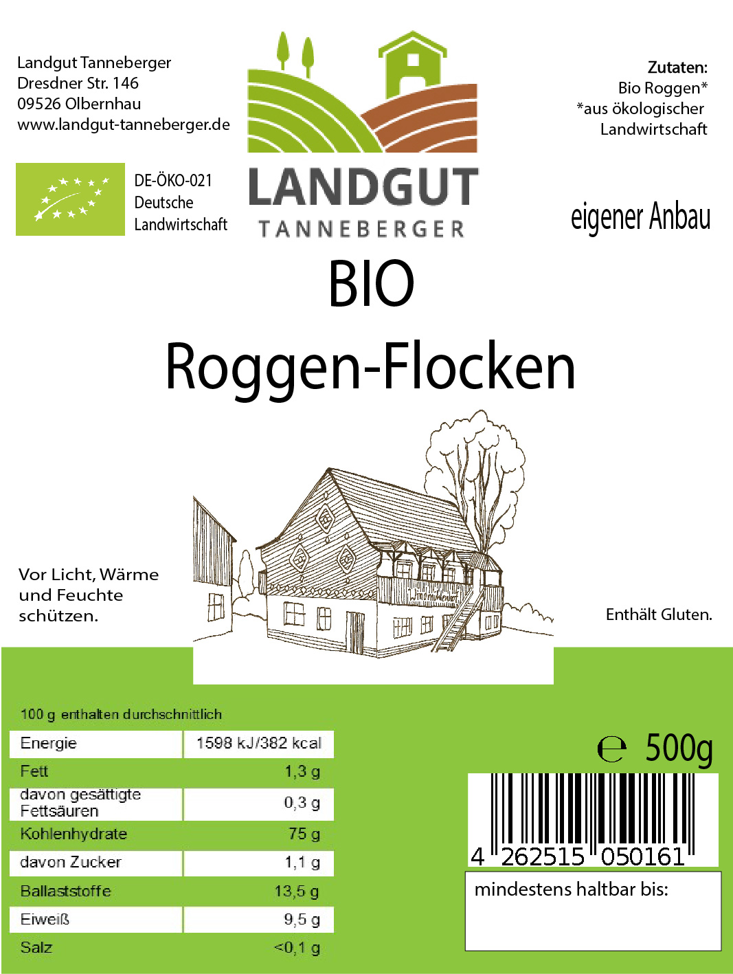 BIO Roggen-Flocken 