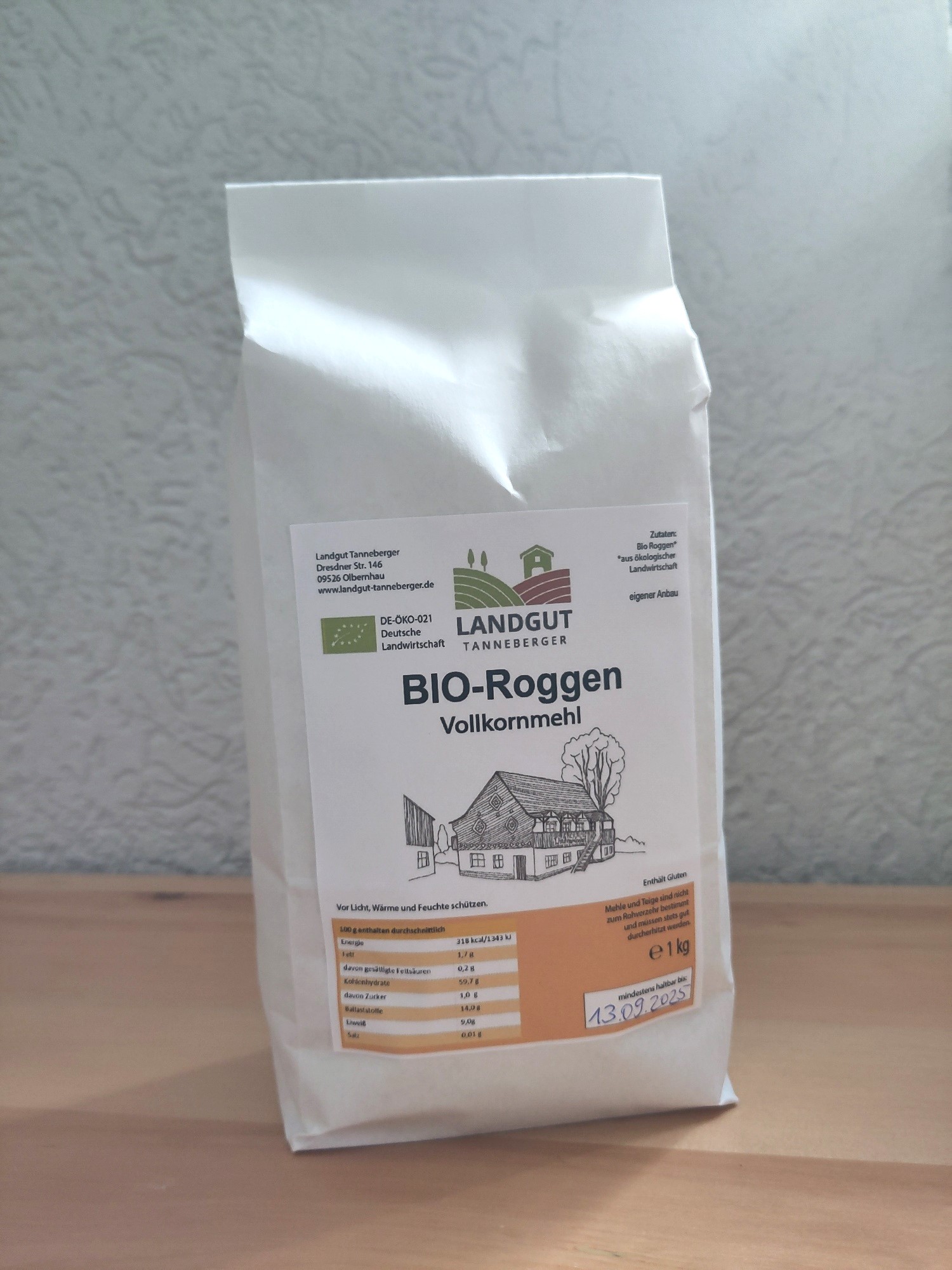 Roggen Vollkornmehl 1 kg