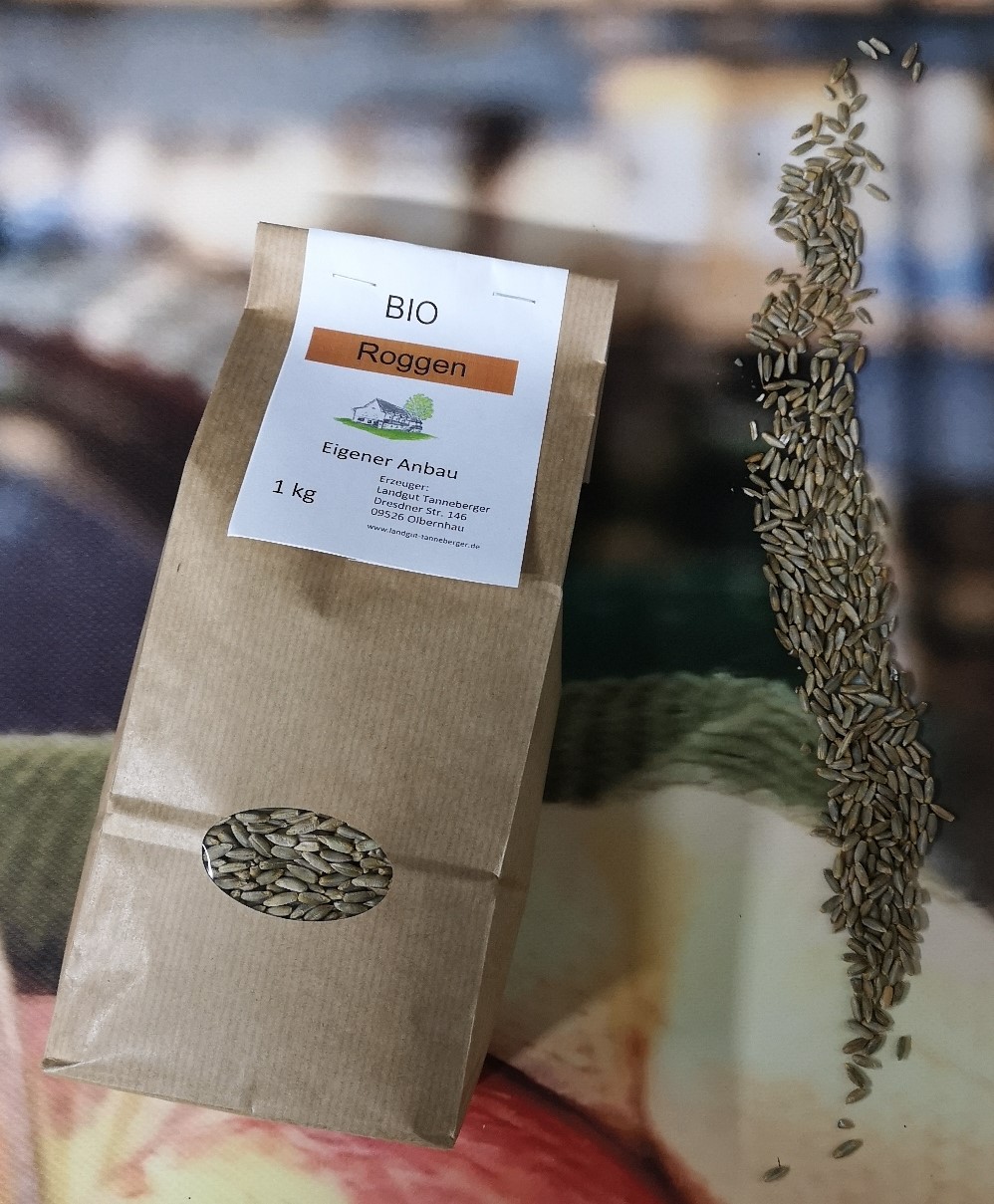 Bio Roggen Getreide 1 kg